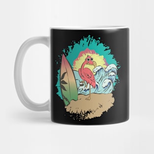 Flamingo Summer Shirt Retro Flamingo Mug